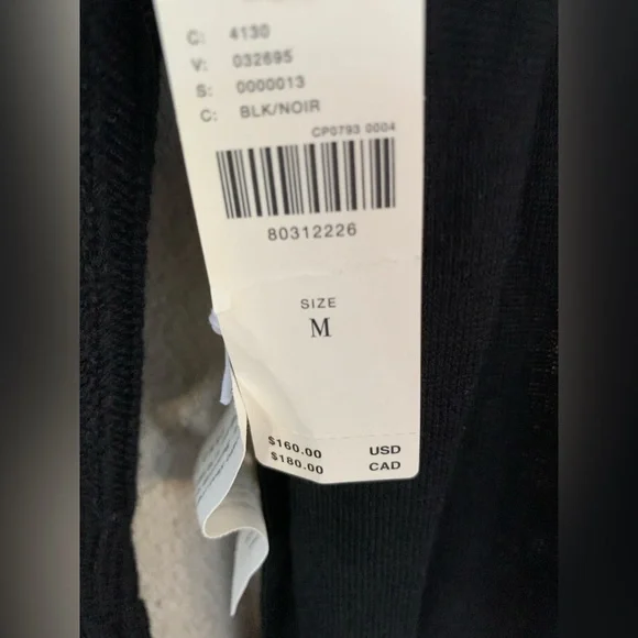 NWT Anthropologie black knit dress. Size Med. Gorgeous! - Picture 4 of 6